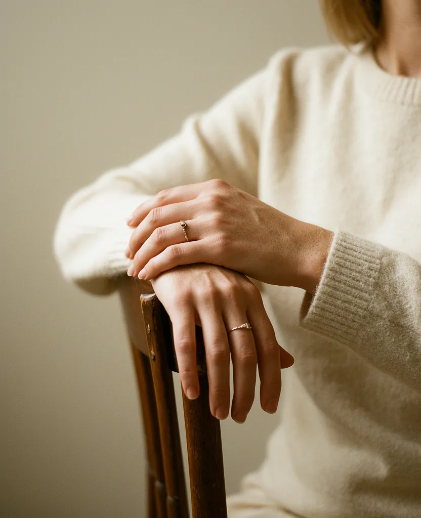 Nº 059 — Sigrid, hands, a chair · Kingofoto, Frederiksberg
